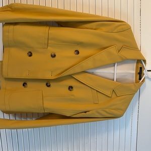 Theory yellow fitted blazer.